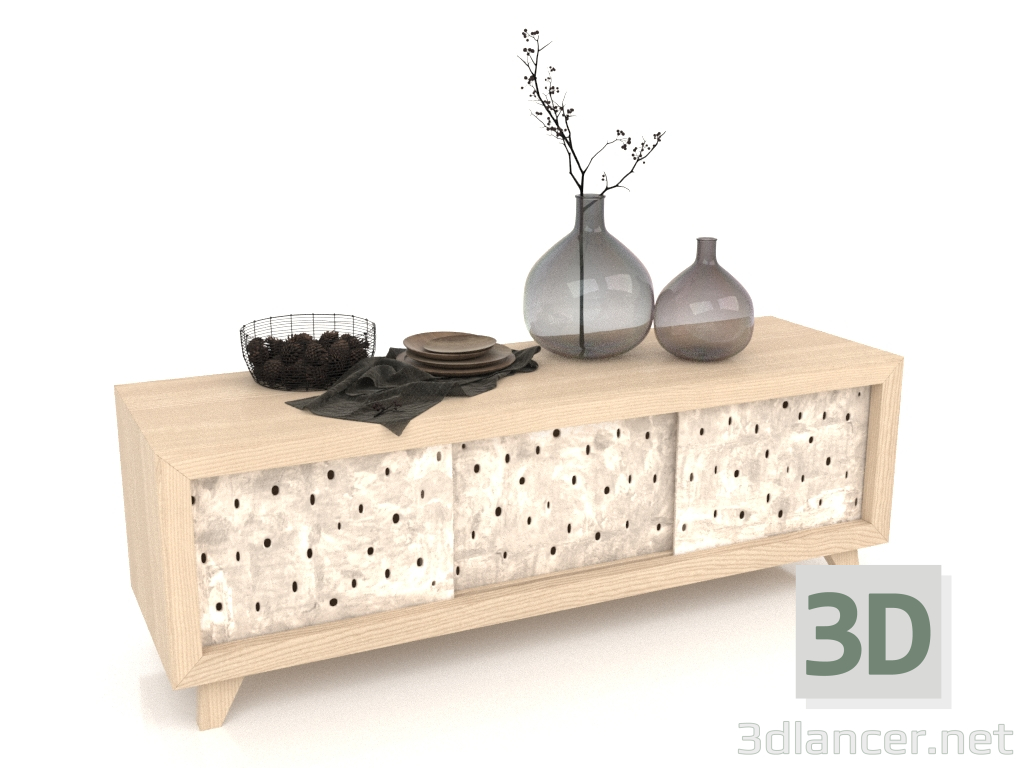 3d model Cabinet PECHYVO (Natural beige) - preview