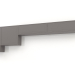 3d model Wall-mounted wardrobe, matte gray-beige lacquer finish (270x25x80 cm) - preview