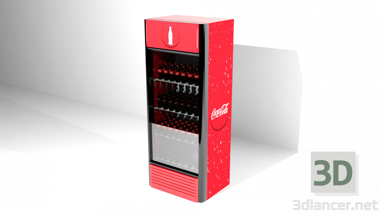 3d модель Автомат с напитками Сoca-cola – превью