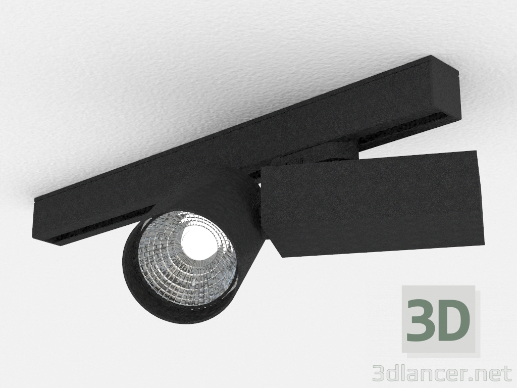 modello 3D Lampada a LED per bus trifase (DL18624_01 Traccia B Dim) - anteprima