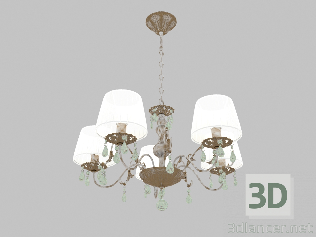 modello 3D Lampadario sospeso Magali (3229 5) - anteprima