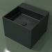 3d model Lavabo sobre encimera (01UN22302, Deep Nocturne C38, L 48, P 48, H 36 cm) - vista previa