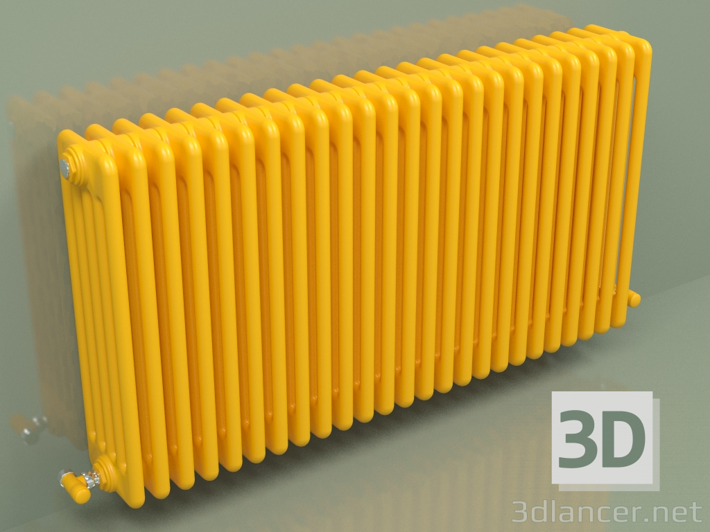 Modelo 3d Radiador TESI 5 (H 600 25EL, amarelo melão - RAL 1028) - preview