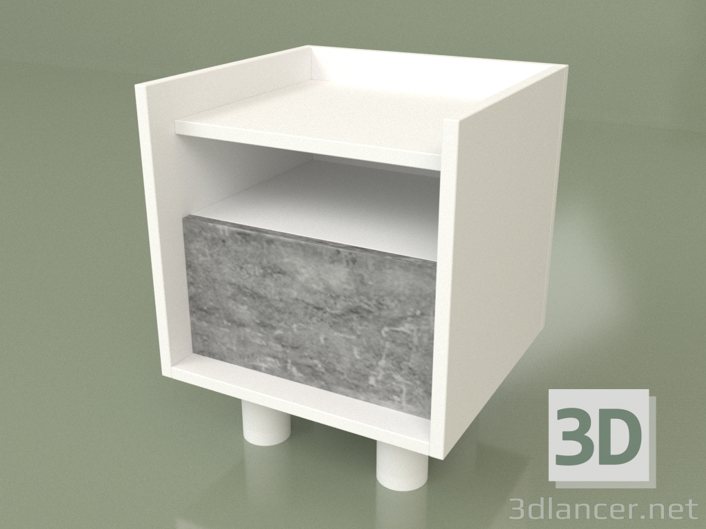 Modelo 3d Mesa de cabeceira com gaveta (30242) - preview