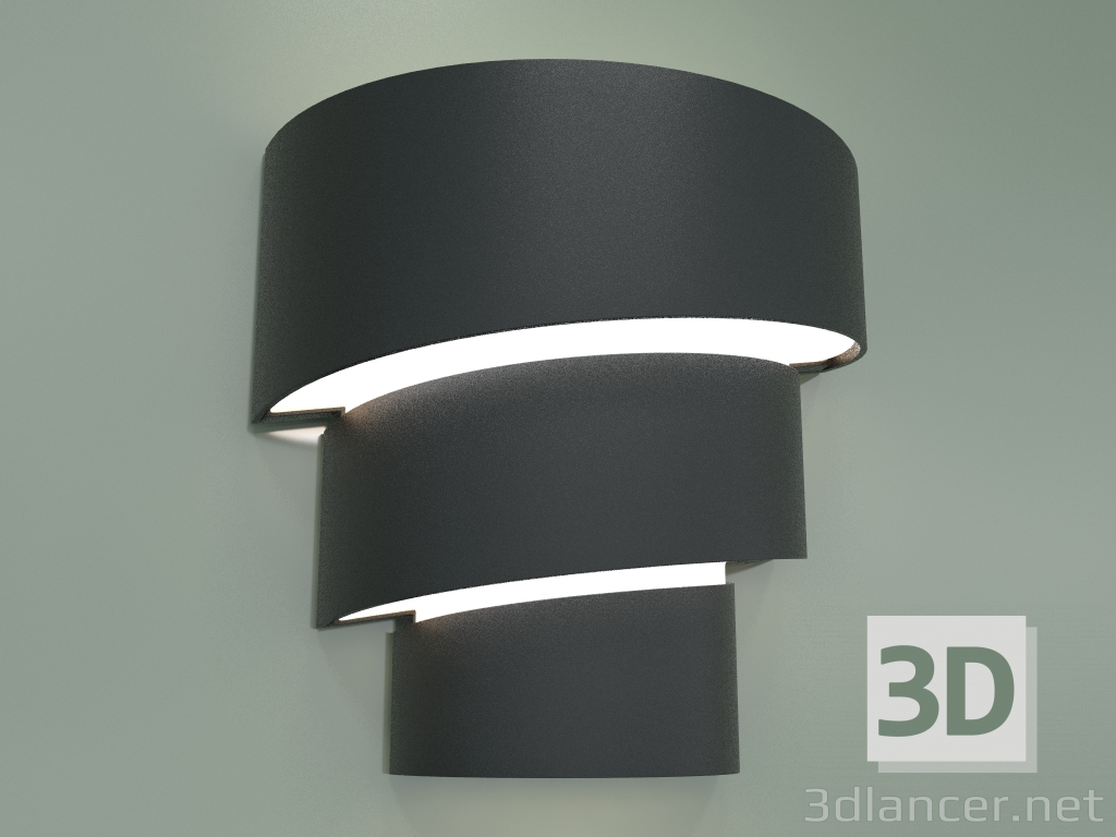 3d model Outdoor LED wall lamp 1535 TECHNO LED HELIX (black) - preview