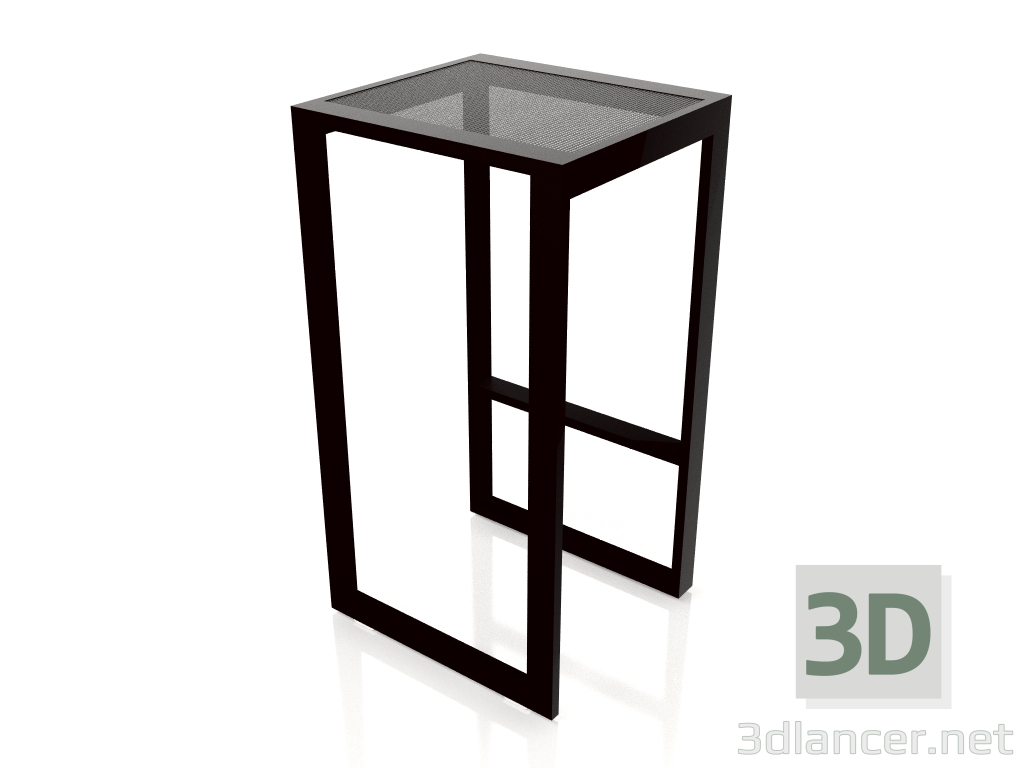 3d model Taburete alto (Negro) - vista previa