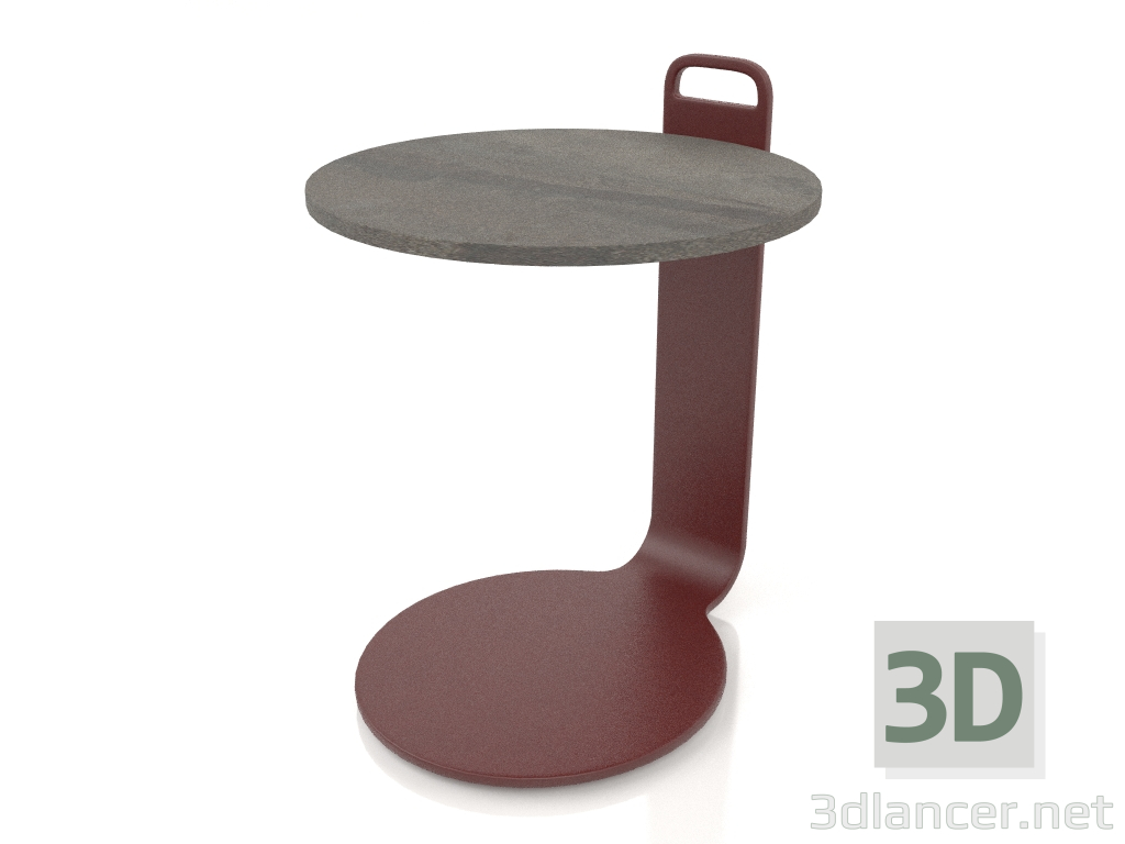 3D Modell Couchtisch Ø36 (Weinrot, DEKTON Radium) - Vorschau