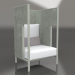 3d model Chaise longue capullo (Gris cemento) - vista previa