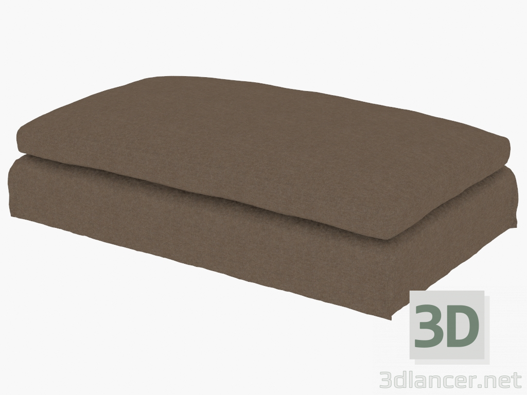 modello 3D Ottomano LEUVEN CAFFE 'OTTOMAN (7801.1101L Brown) - anteprima