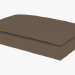 modello 3D Ottomano LEUVEN CAFFE 'OTTOMAN (7801.1101L Brown) - anteprima