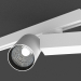 3d model LED downlight for three-phase bus (DL18624_01 Track W Dim) - preview