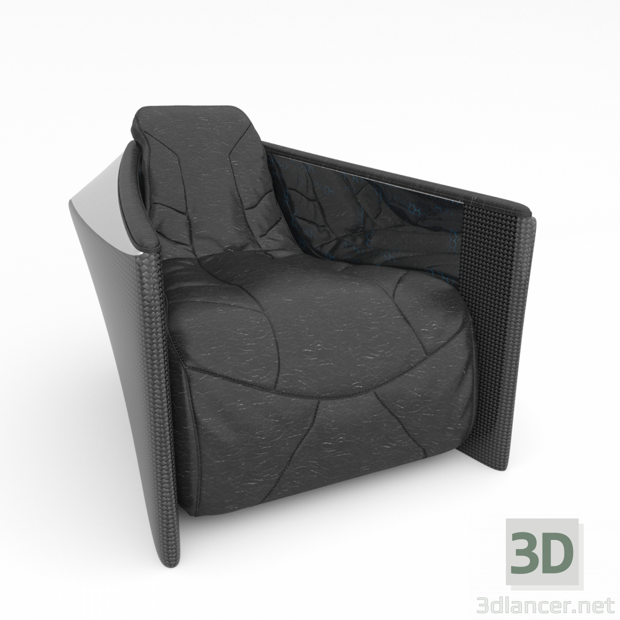 modello 3D Poltrona Titan chair - anteprima