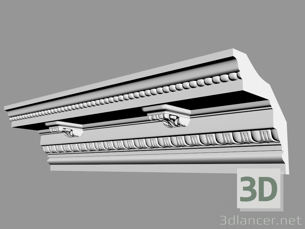 3D Modell Geformtes Gesims (CF1) - Vorschau