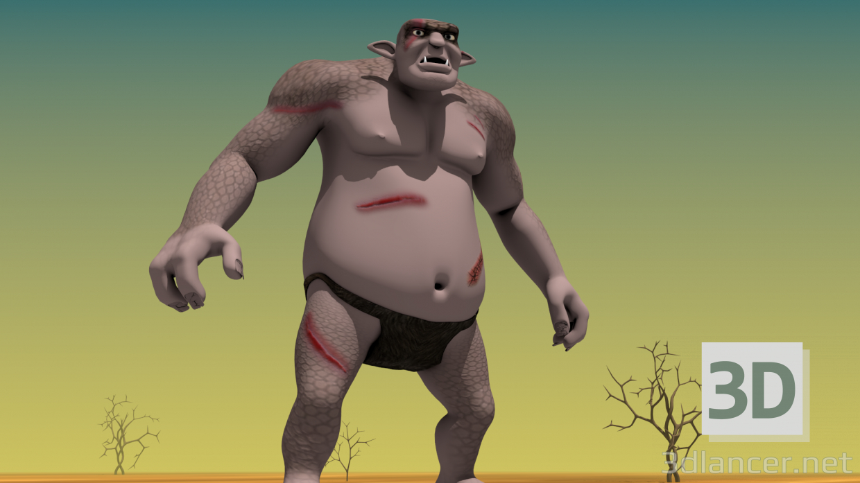 modèle 3D de Troll chauve acheter - rendu