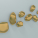 3d model Wall decor Stone (Gold) - preview