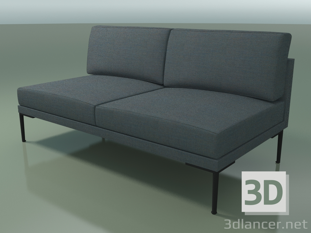 3d model Módulo central 5232 (tapizado de un color) - vista previa