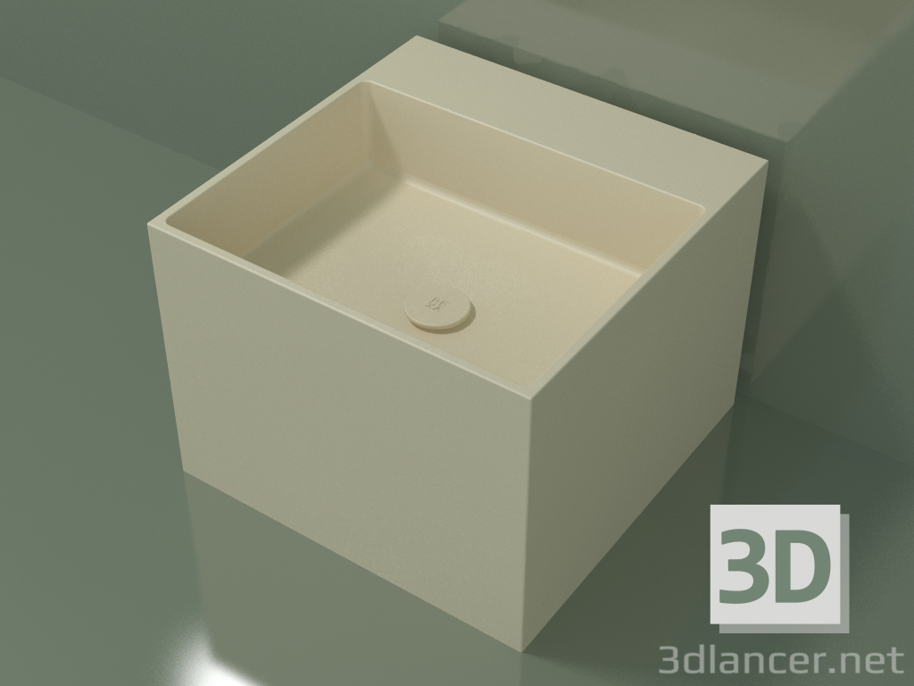 3d model Countertop washbasin (01UN22302, Bone C39, L 48, P 48, H 36 cm) - preview