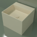 modello 3D Lavabo da appoggio (01UN22302, Bone C39, L 48, P 48, H 36 cm) - anteprima