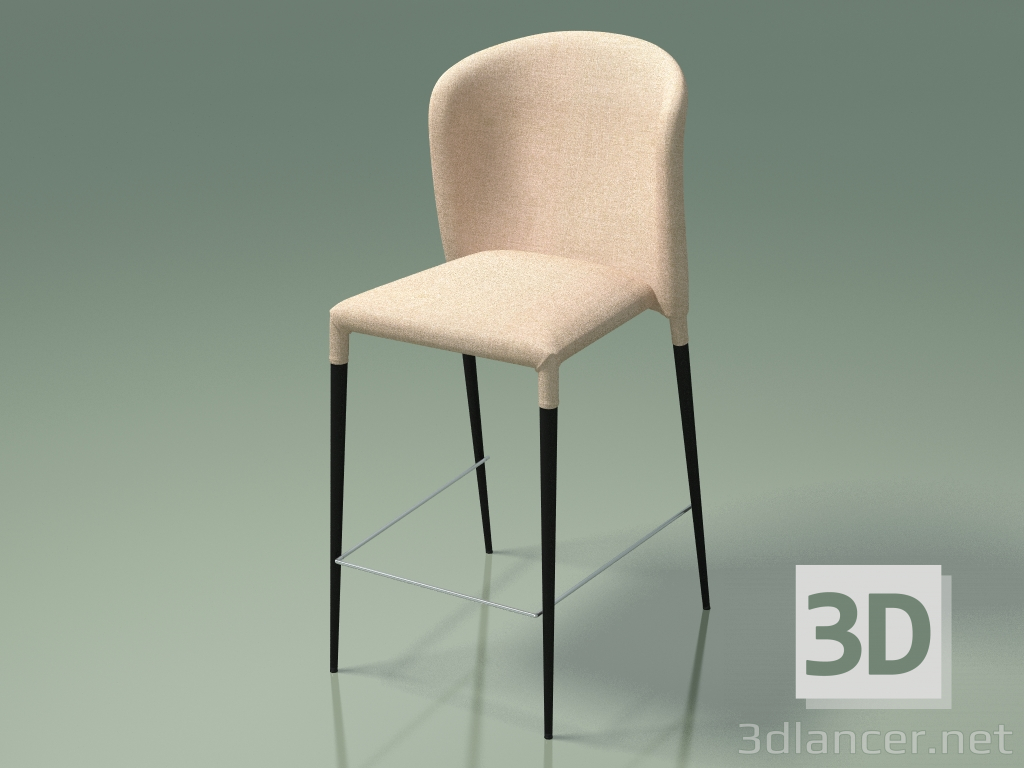 3d model Silla media barra Arthur (110147, arena dorada) - vista previa