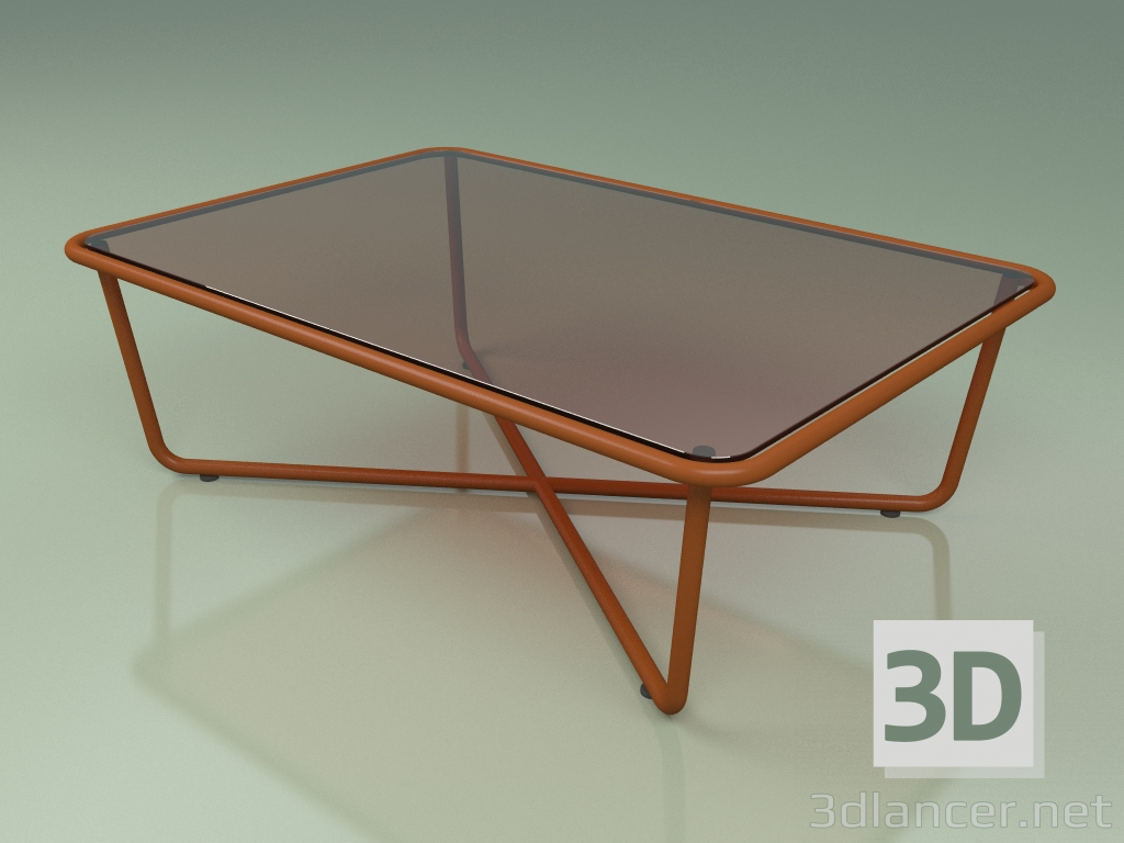 3d модель Стол кофейный 002 (Bronzed Glass, Metal Rust) – превью