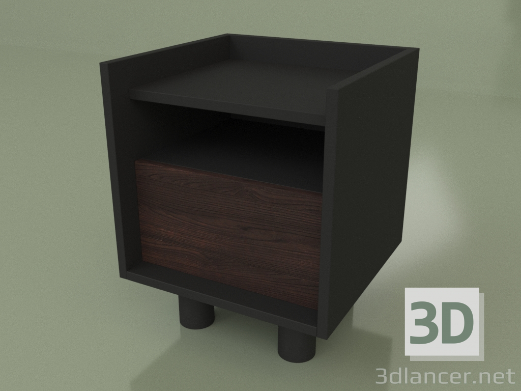 Modelo 3d Mesa de cabeceira com gaveta (30243) - preview