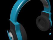 Headphone blue