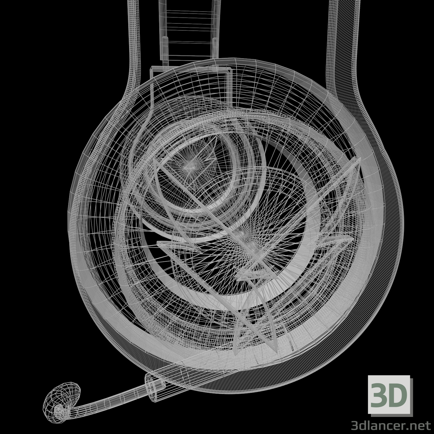 3d Навушники сині модель купити - зображення