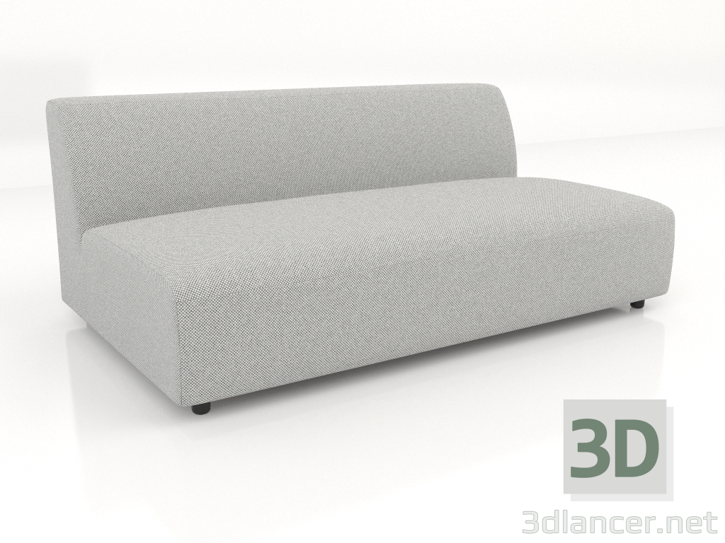 3d model Módulo sofá para 2 personas (XL) 166x100 - vista previa