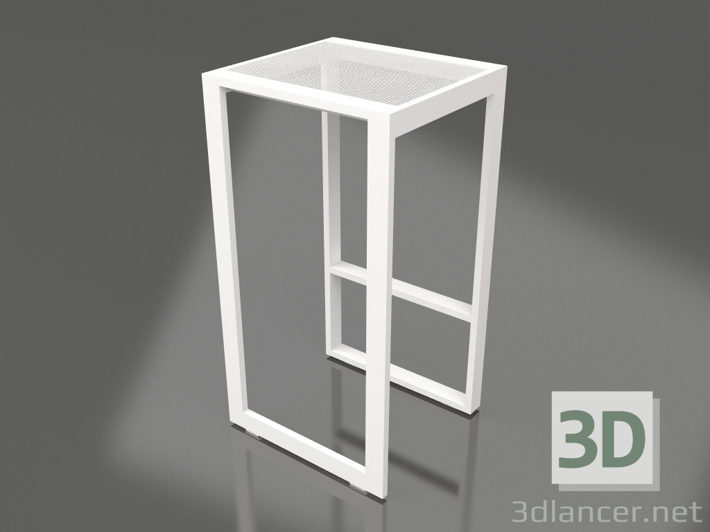 Modelo 3d Banco alto (branco) - preview