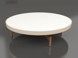 Table basse ronde Ø90x22 (Sable, DEKTON Zenith)