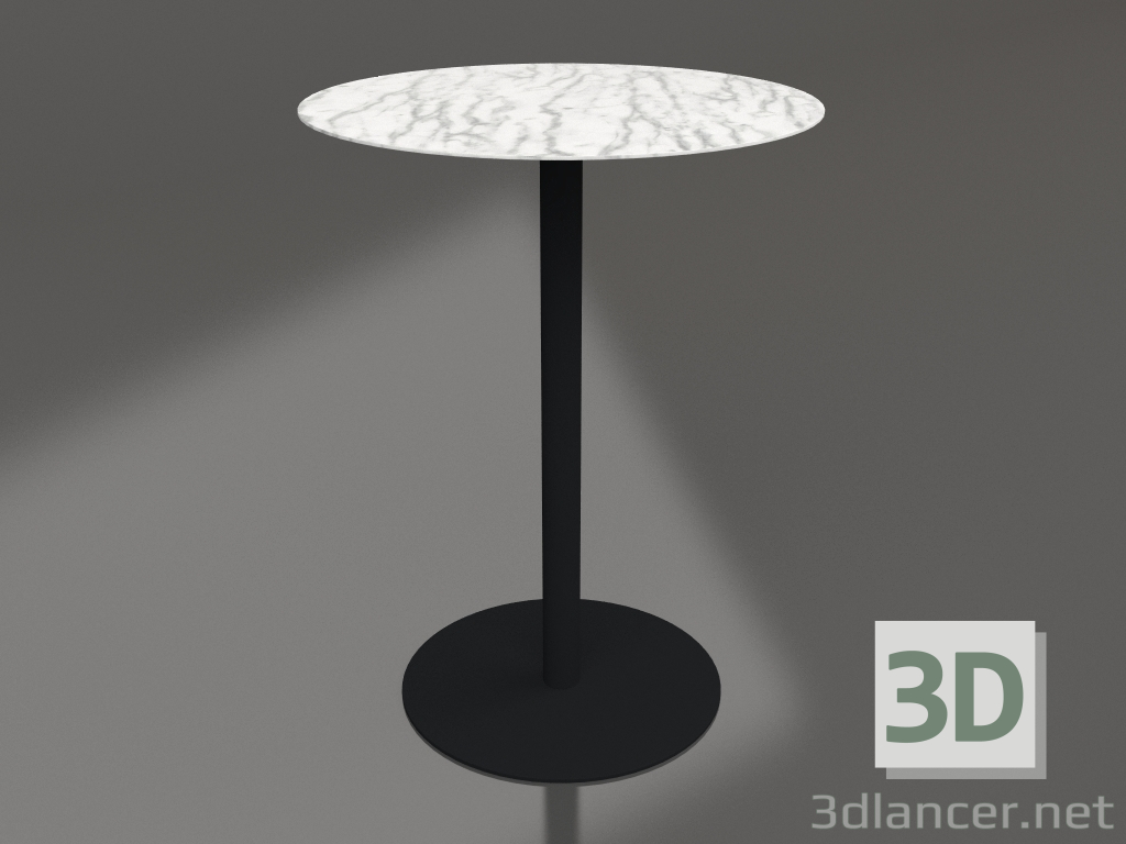 Modelo 3d Mesa bistrô Snow (mármore) - preview