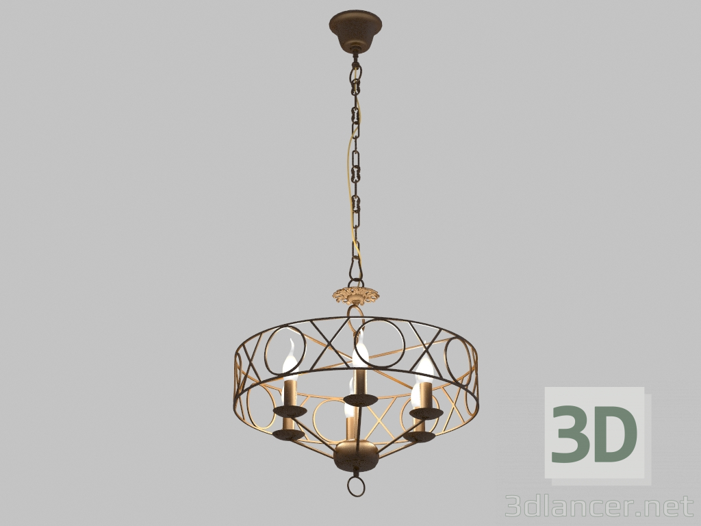 Modelo 3d Chandelier Masculino (1371-6P) - preview