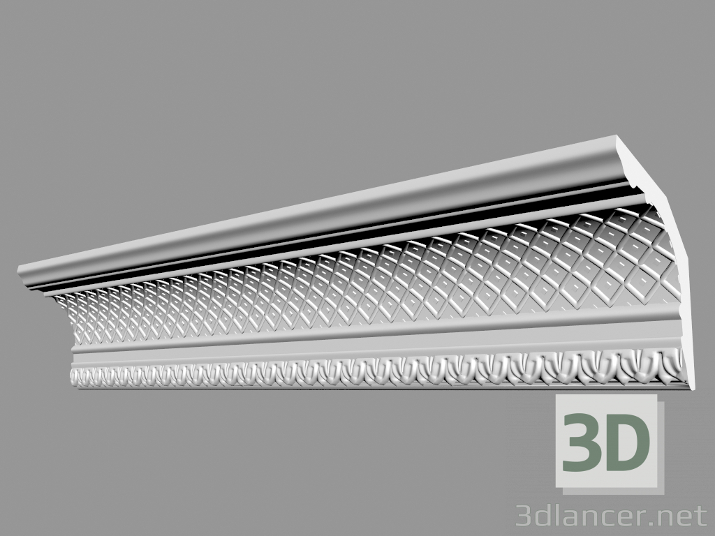 3D Modell Geformtes Gesims (CF2) - Vorschau