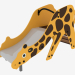 3d model Hill of a children's playground Giraffe (5206) - preview