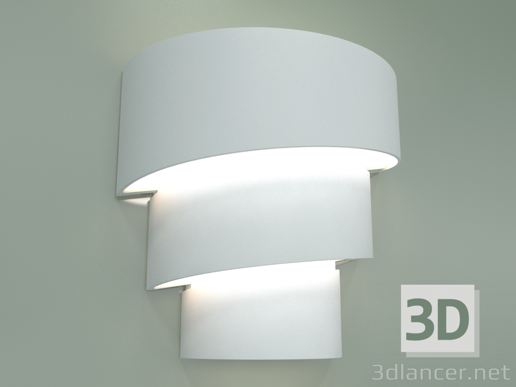 modello 3D Lampada da parete a LED per esterni 1535 TECHNO LED HELIX (bianco) - anteprima