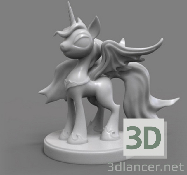 3d model unicorn - preview