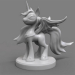 3d model unicornio - vista previa