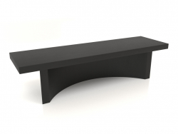 Banc BK (1400x400x350, bois noir)