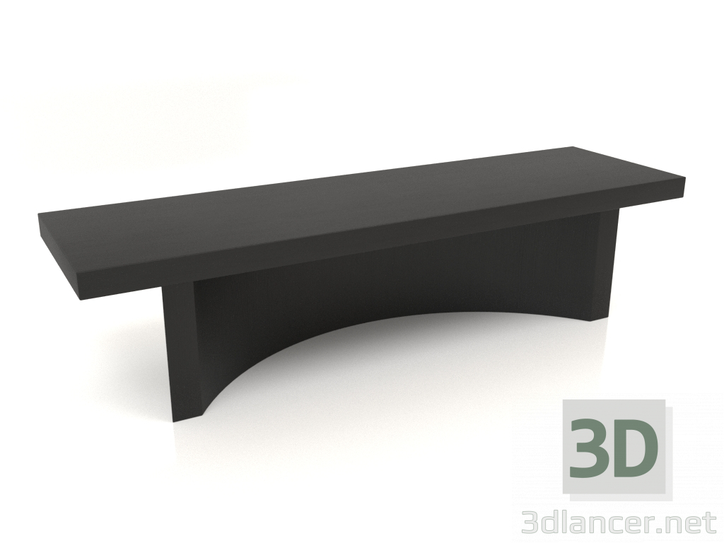 3d model Banco BK (1400x400x350, madera negra) - vista previa