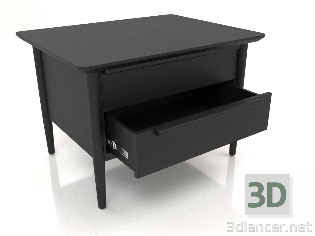 3d model Mueble MC 02 (con cajón extendido) (725x565x500, madera negra) - vista previa