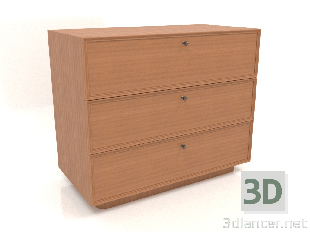 modello 3D Cassettiera TM 15 (1001х505х834, rosso legno) - anteprima