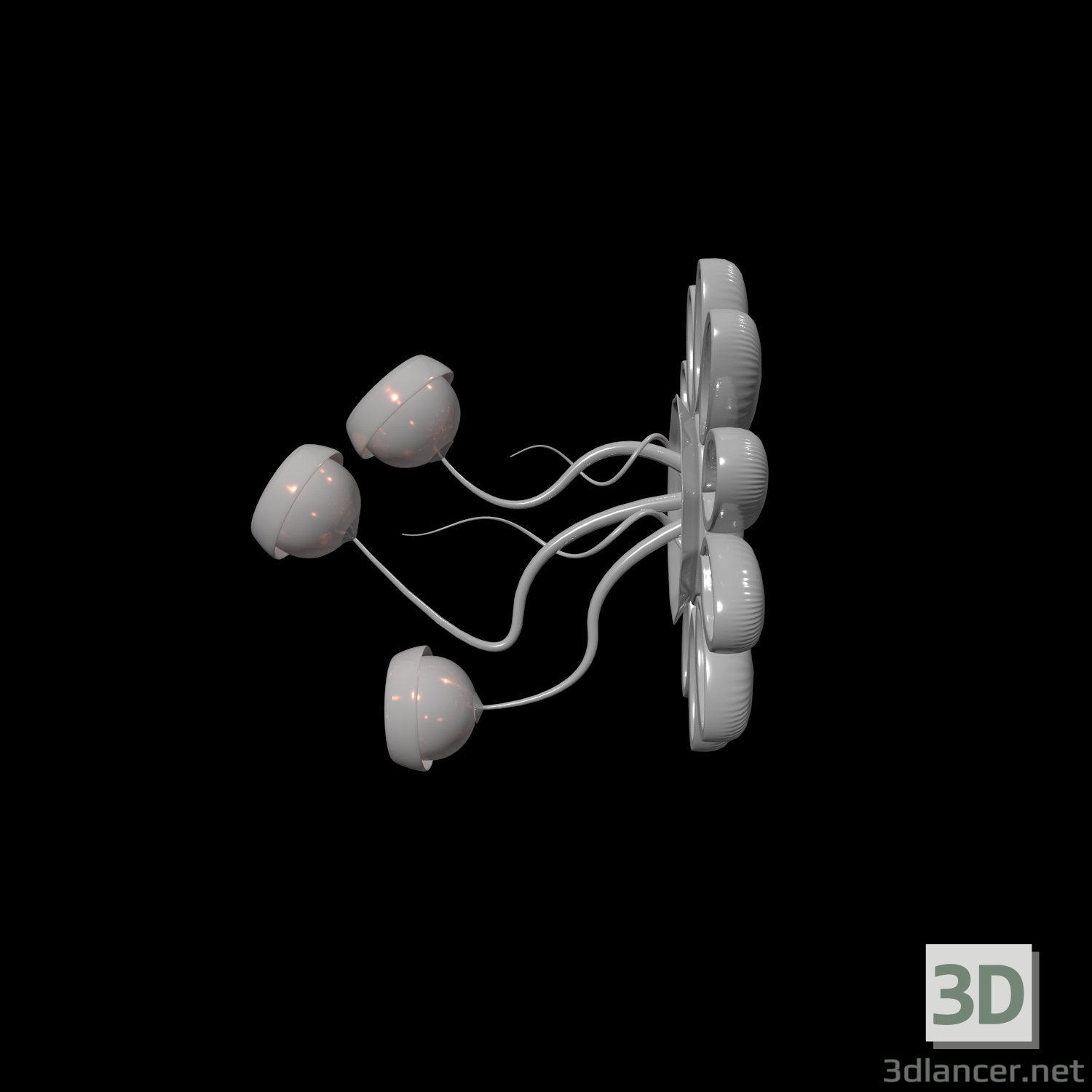 3d Квіткове бра модель купити - зображення