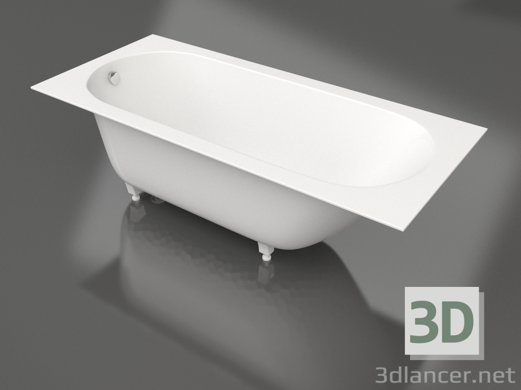 modello 3D ORNELLA vasca da bagno 170x75 - anteprima