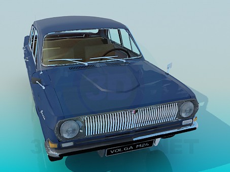 modèle 3D Volga GAZ-24 - preview