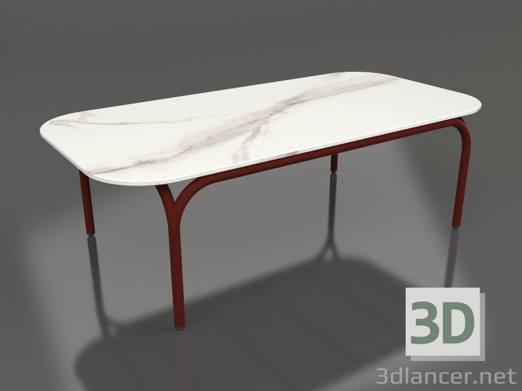 3d модель Стіл кавовий (Wine red, DEKTON Aura) – превью