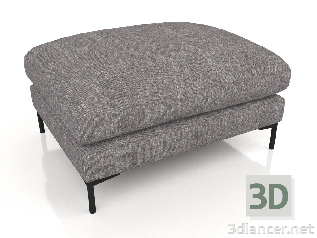 modèle 3D Pouf Été (Anthracite) - preview