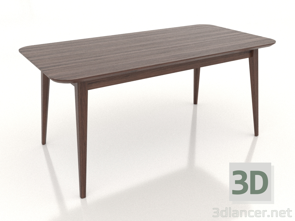 3D Modell Esstisch LARGE 1600x800 mm (dunkler Nussbaum) - Vorschau