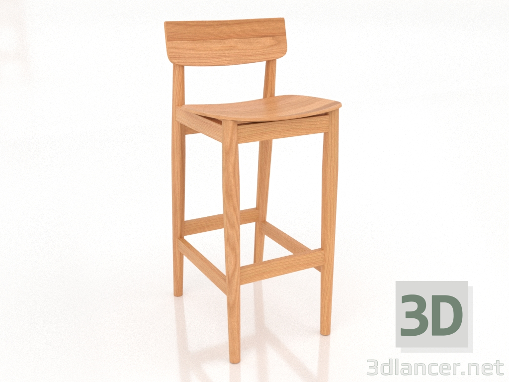 3d model Bar stool ABIY - preview 3d model Bar stool ABIY - preview