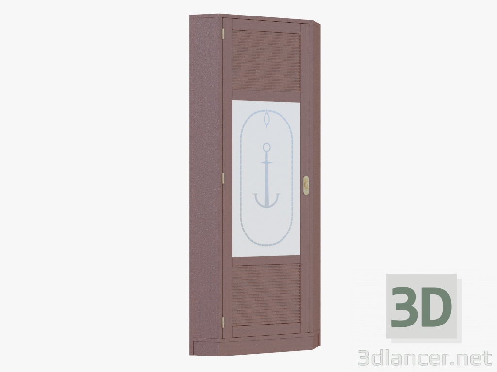 3D Modell Eckschrank mit Bild - Vorschau