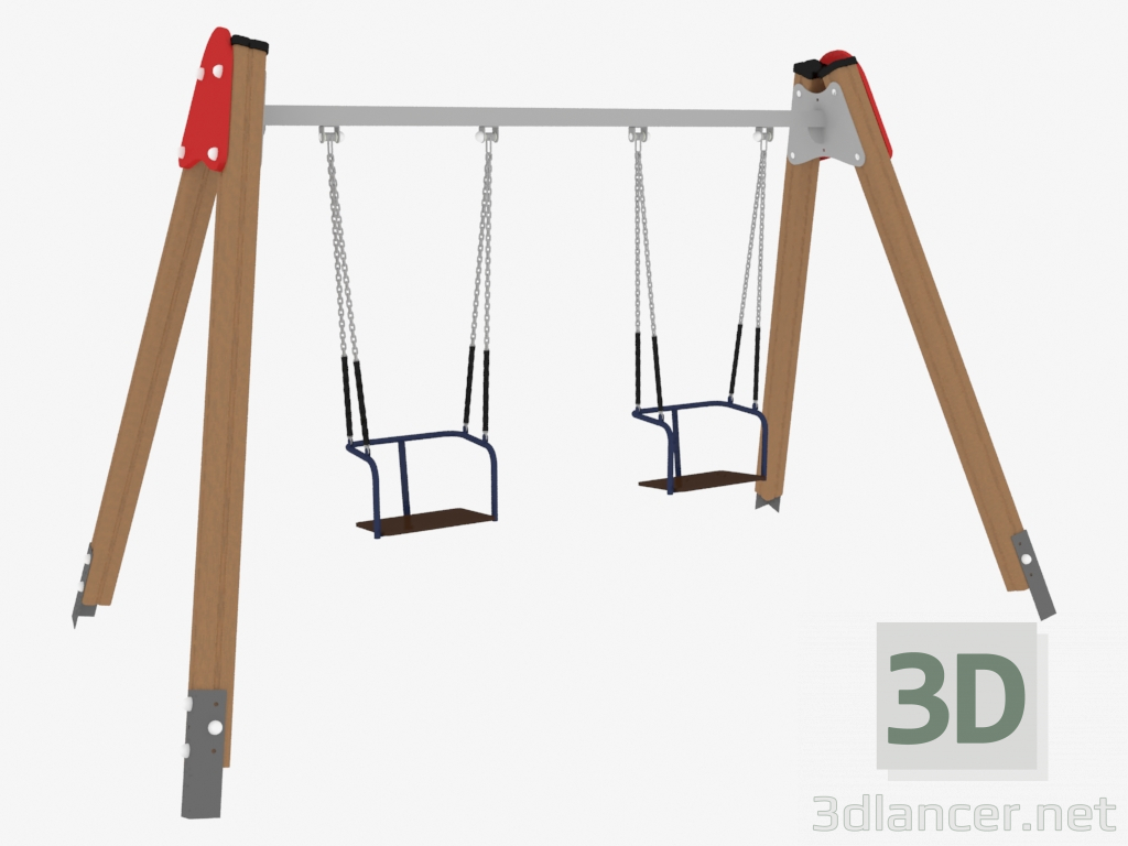 3d model Columpio para parque infantil (6314) - vista previa